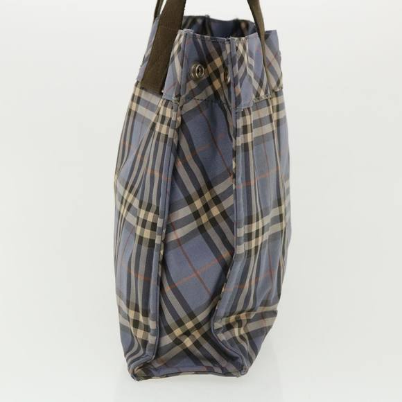 BURBERRY Nova Check Hand Bag Nylon Blue Auth hs1653 - Picture 3 of 16